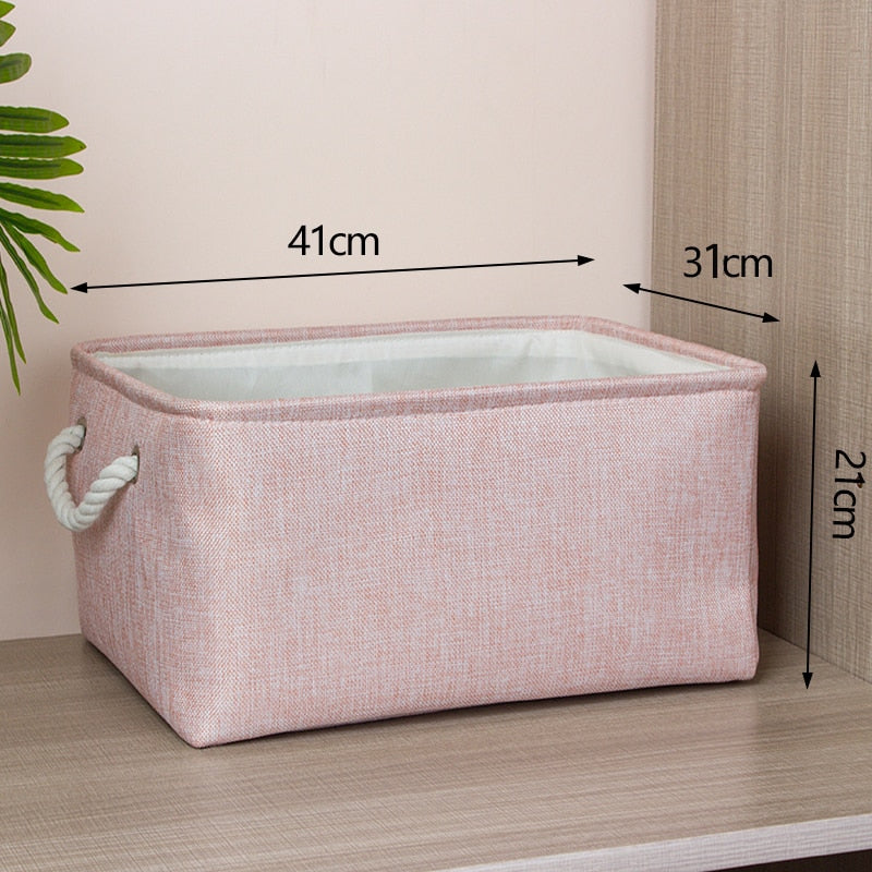 Cotton Folding Storage Baskets