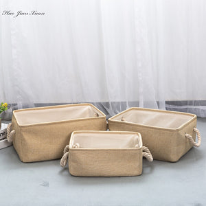 Cotton Folding Storage Baskets