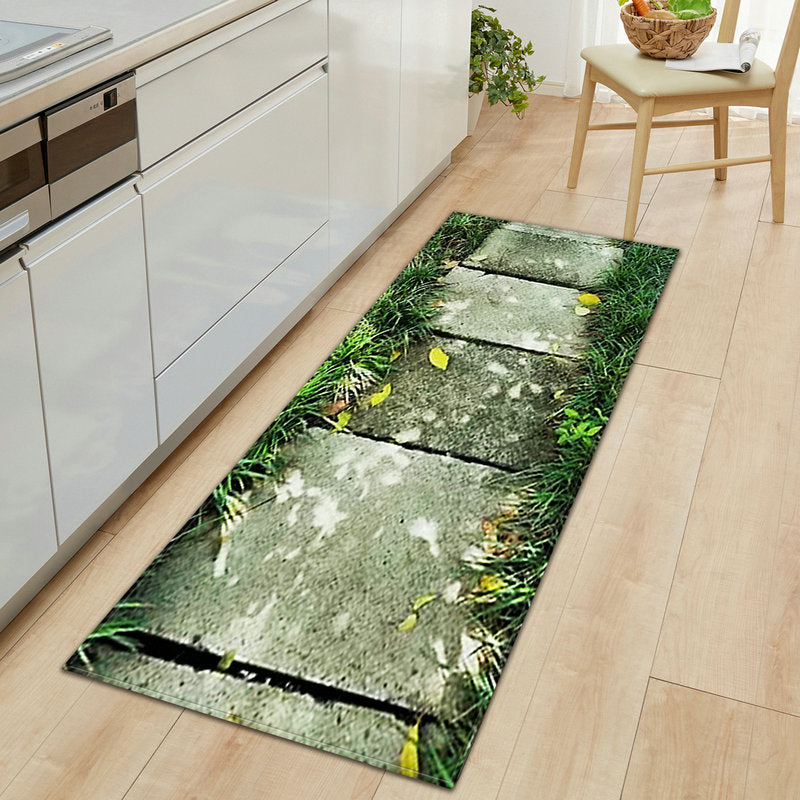 Grass Bamboo Print Floor Mat