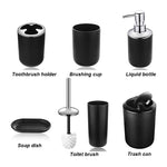 Plastic Bathroom Accessories Set