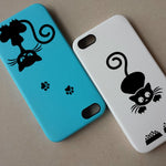 Lovely Cat Switch Phone Wall stickers