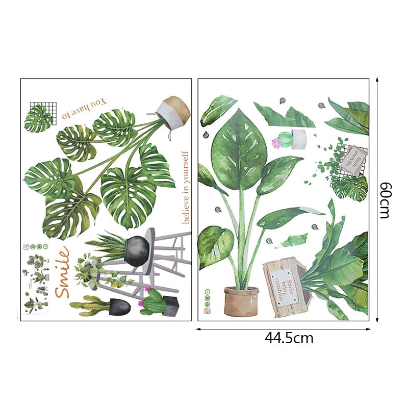 Tropical Leaves Wall Sticker