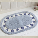 Oval Shape Bathroom Carpet