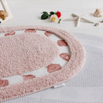 Oval Shape Bathroom Carpet