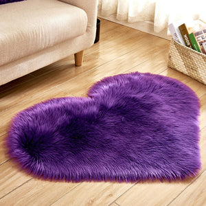 Heart Shape Fluffy Rugs