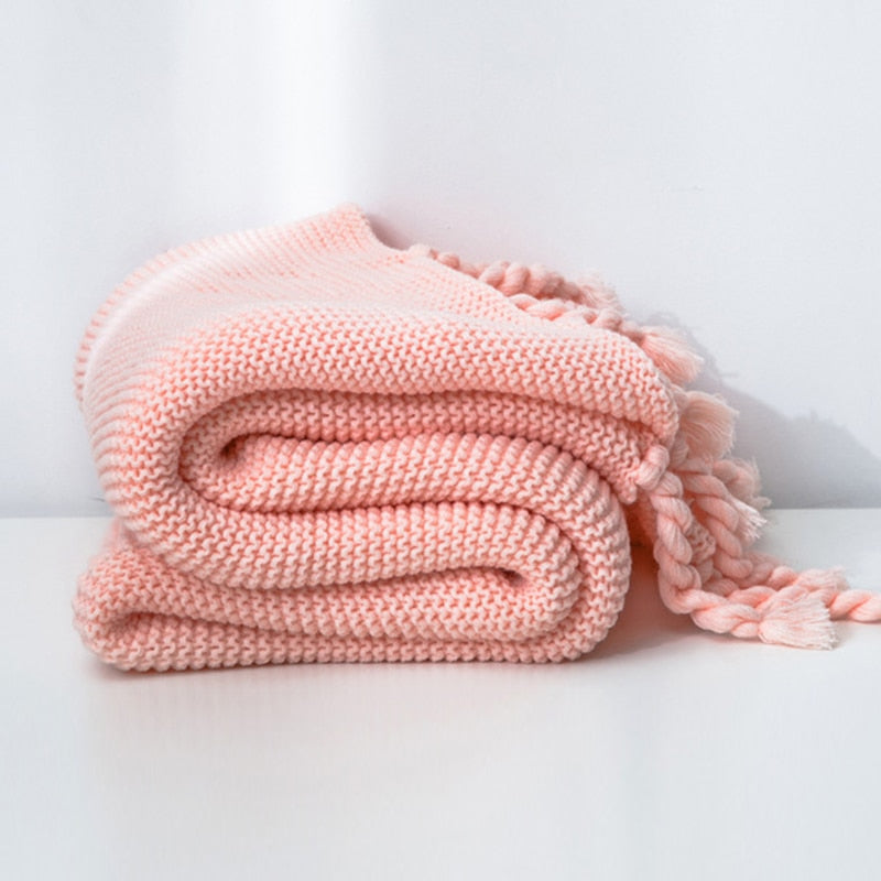 Luxury Hand Knitted Blanket