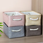 Cotton Folding Storage Baskets