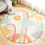 Cartoon Round Kids Bedroom Carpets