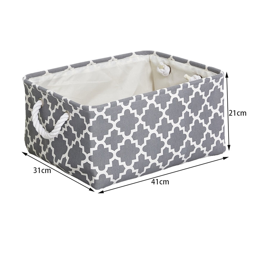 Cotton Folding Storage Baskets