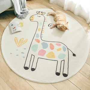 Cartoon Round Kids Bedroom Carpets