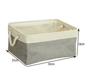 Cotton Folding Storage Baskets