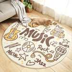 Cartoon Round Kids Bedroom Carpets