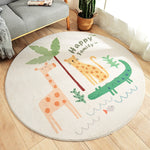 Cartoon Round Kids Bedroom Carpets