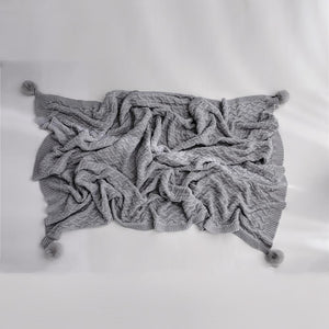 Blending Knitted Throw Blanket