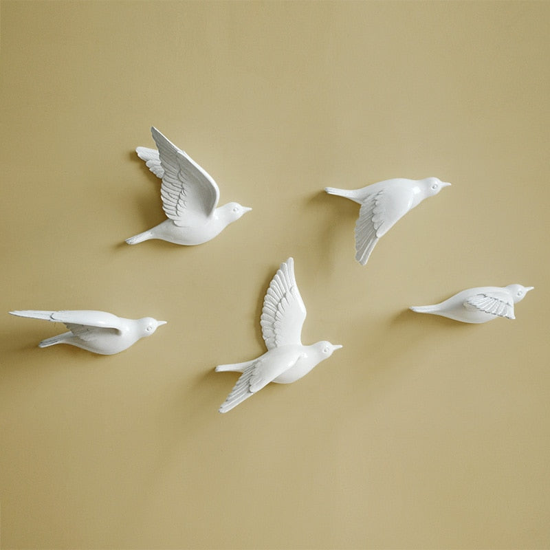 Resin Birds Wall 3d Sticker