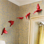 Resin Birds Wall 3d Sticker