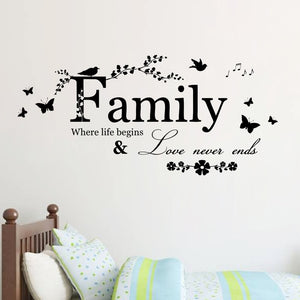 Love Quote Vinyl Wall Sticker