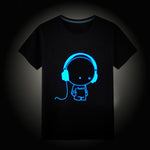 T-Shirt Neon Print Party Club Light