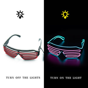 Glowing Glasses Neon Light