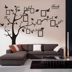 Black 3D DIY Photo Tree Wall Stickers