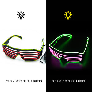 Glowing Glasses Neon Light