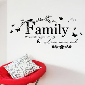 Love Quote Vinyl Wall Sticker