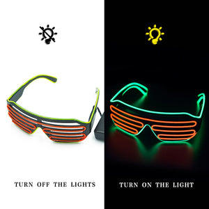 Glowing Glasses Neon Light