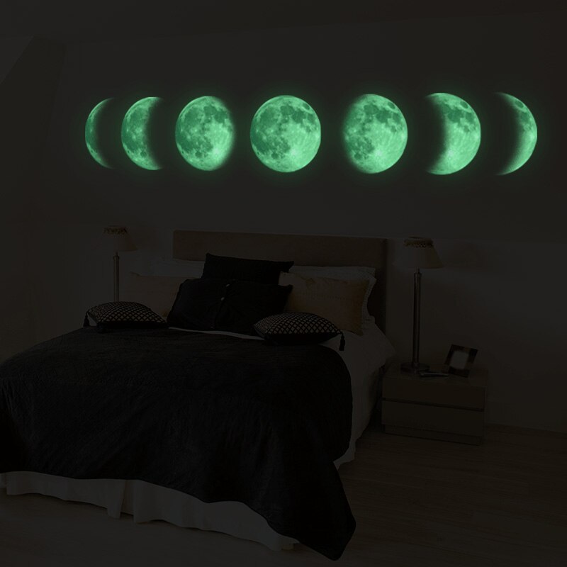 Luminous Moon 3D Wall Sticker