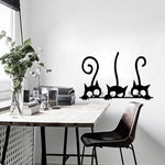 Three Black Cat Wall Stickers