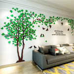 3D Tree Acrylic Mirror Wall Sticker