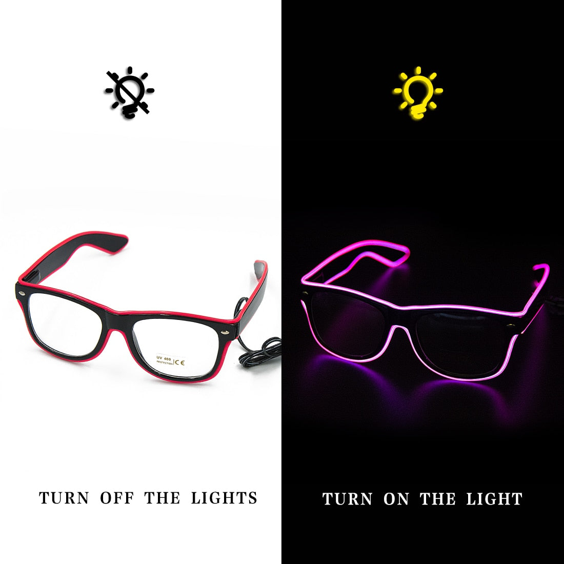 Led Glasses Neon Ligh