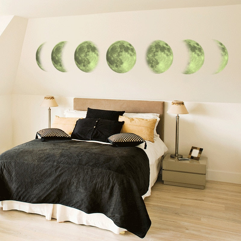 Luminous Moon 3D Wall Sticker