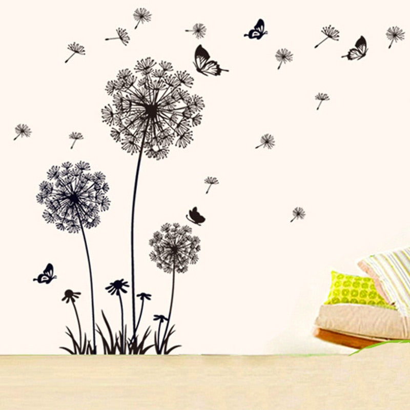 Dandelion Butterflies Wall Stickers