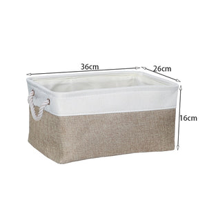 Cotton Folding Storage Baskets