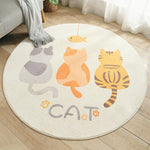 Cartoon Round Kids Bedroom Carpets