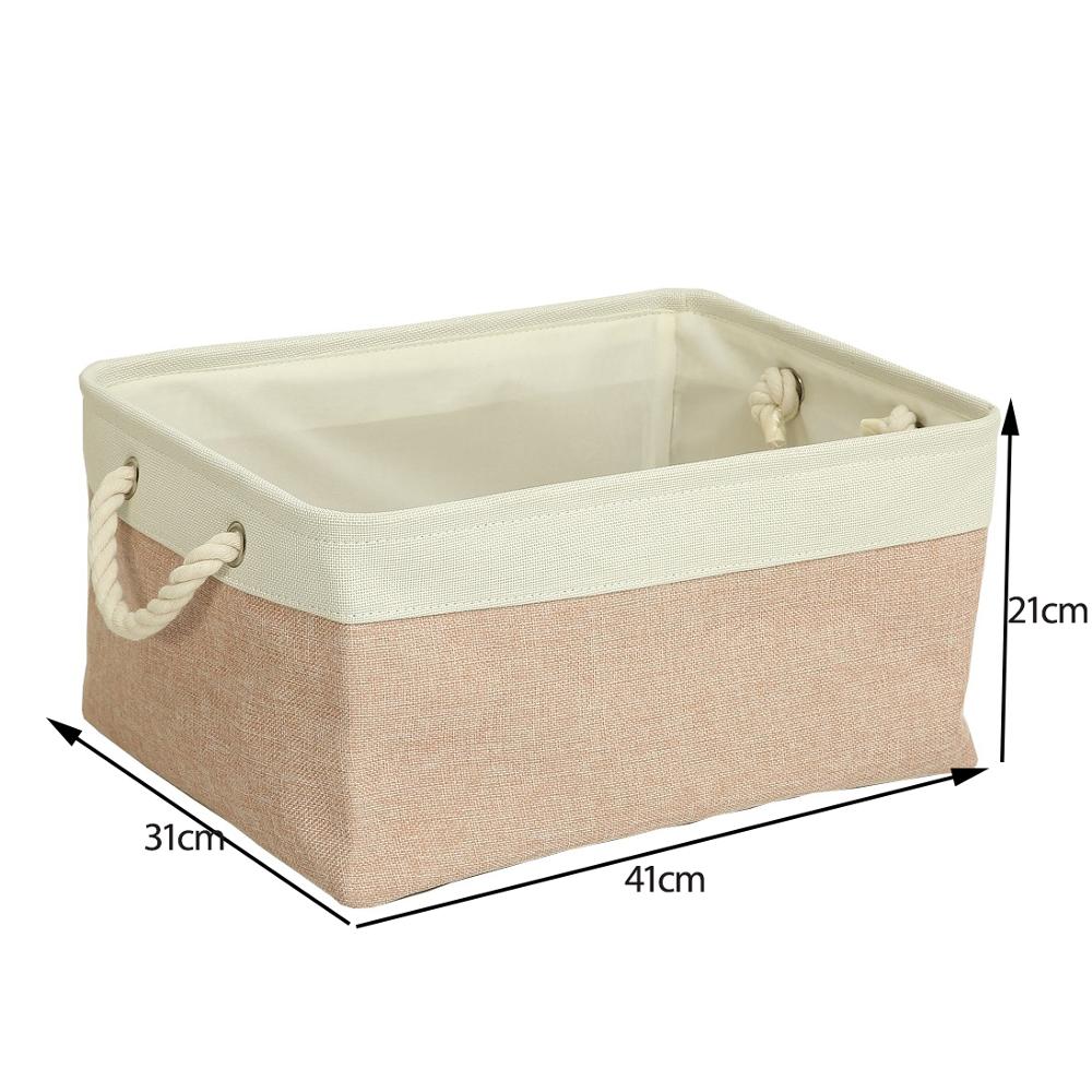 Cotton Folding Storage Baskets