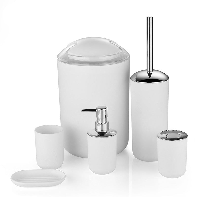 Plastic Bathroom Accessories Set