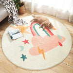 Cartoon Round Kids Bedroom Carpets