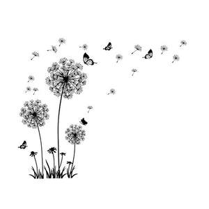 Dandelion Butterflies Wall Stickers