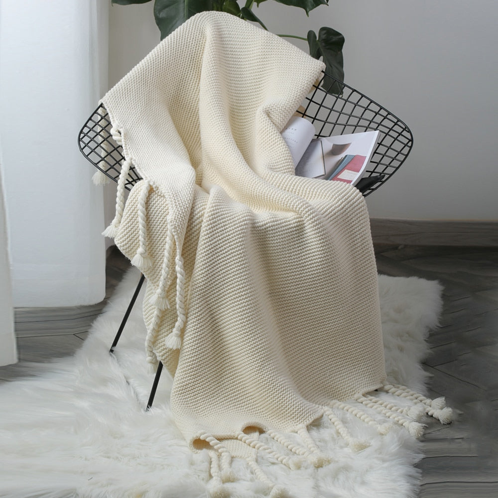 Luxury Hand Knitted Blanket