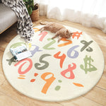 Cartoon Round Kids Bedroom Carpets