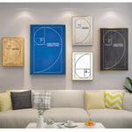 Fibonacci Spiral Patent Wall Art