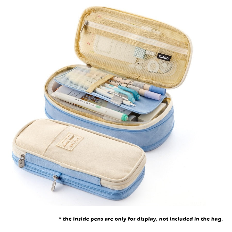 Fold Canvas Stationery Storage Bag