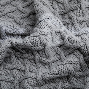 Blending Knitted Throw Blanket