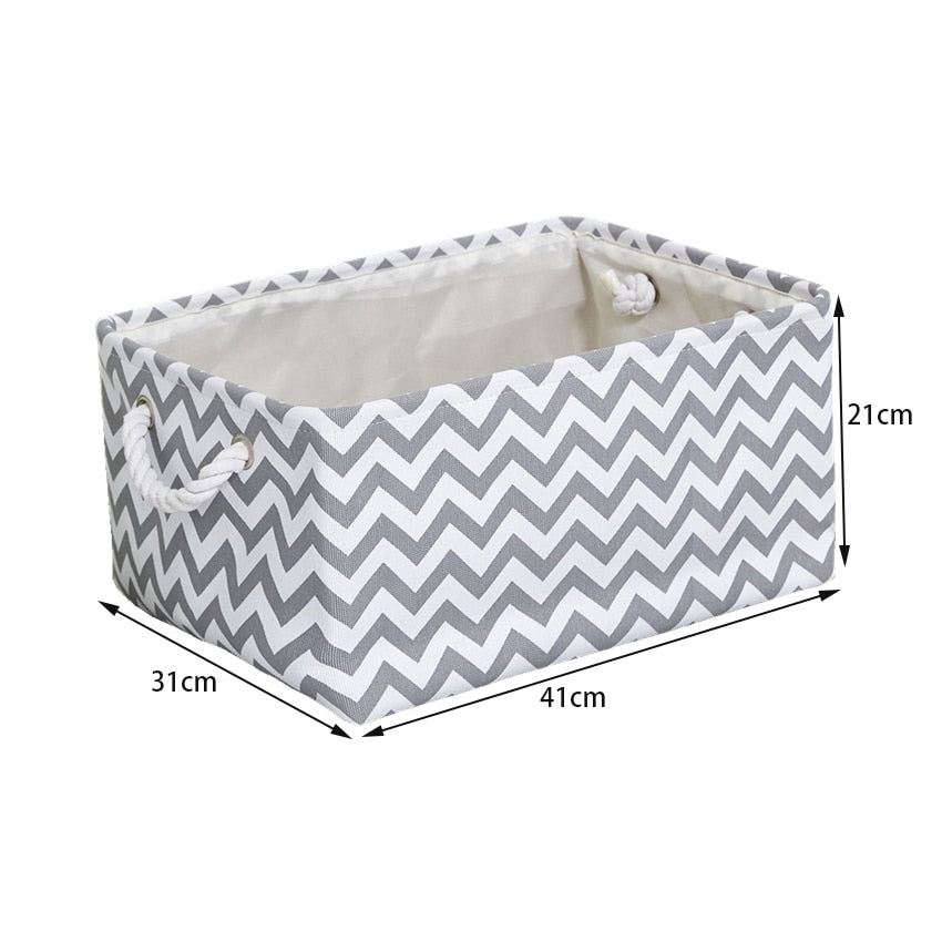 Cotton Folding Storage Baskets