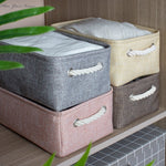 Cotton Folding Storage Baskets