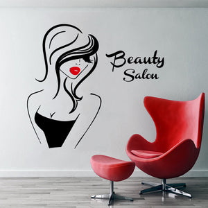 Beauty Salon Art Vinyl Wall Sticker