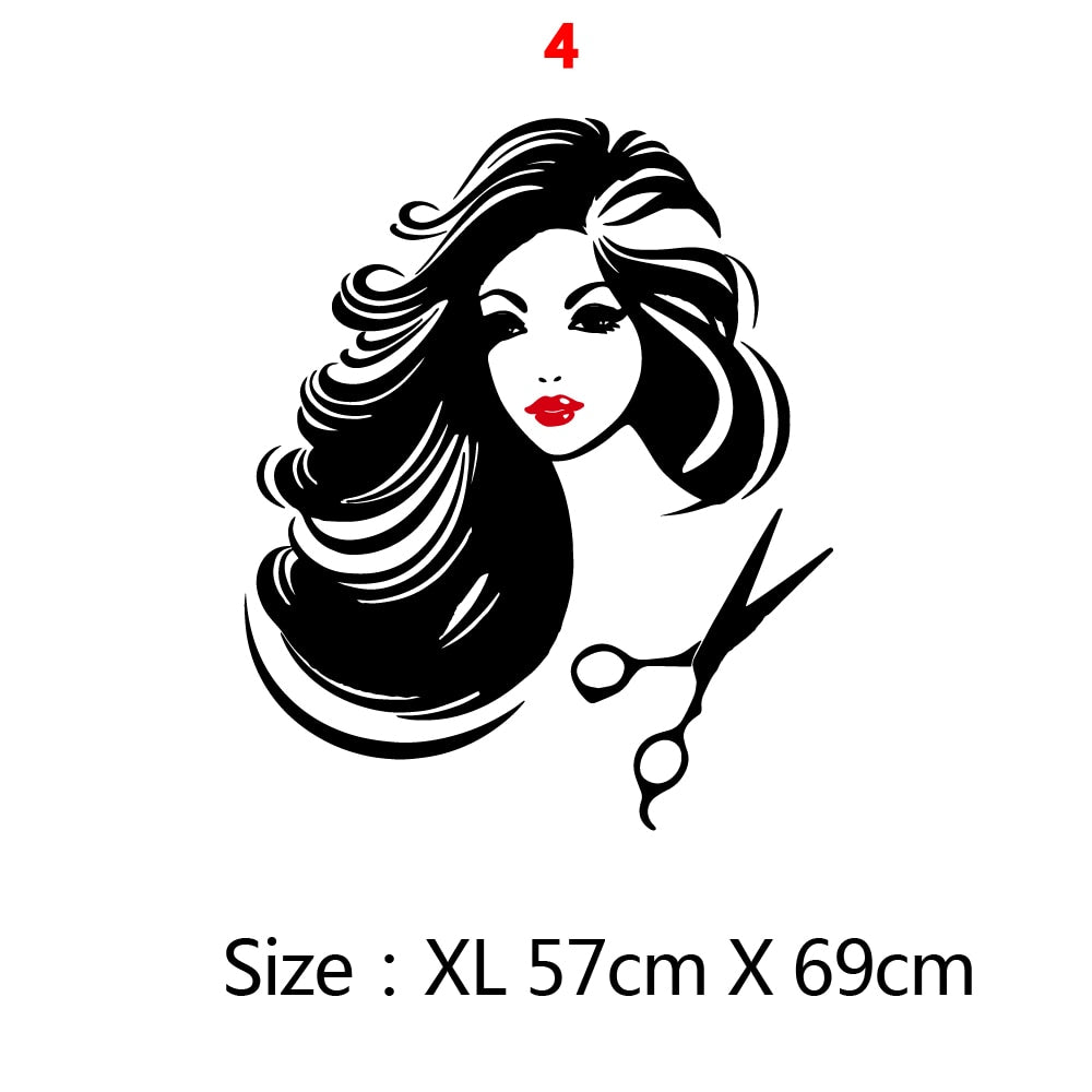 Beauty Salon Art Vinyl Wall Sticker