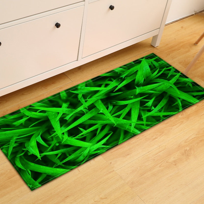 Grass Bamboo Print Floor Mat