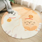 Cartoon Round Kids Bedroom Carpets